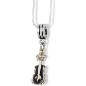 Bass Cello Musical Instrument Charm Snake Chain Necklace
